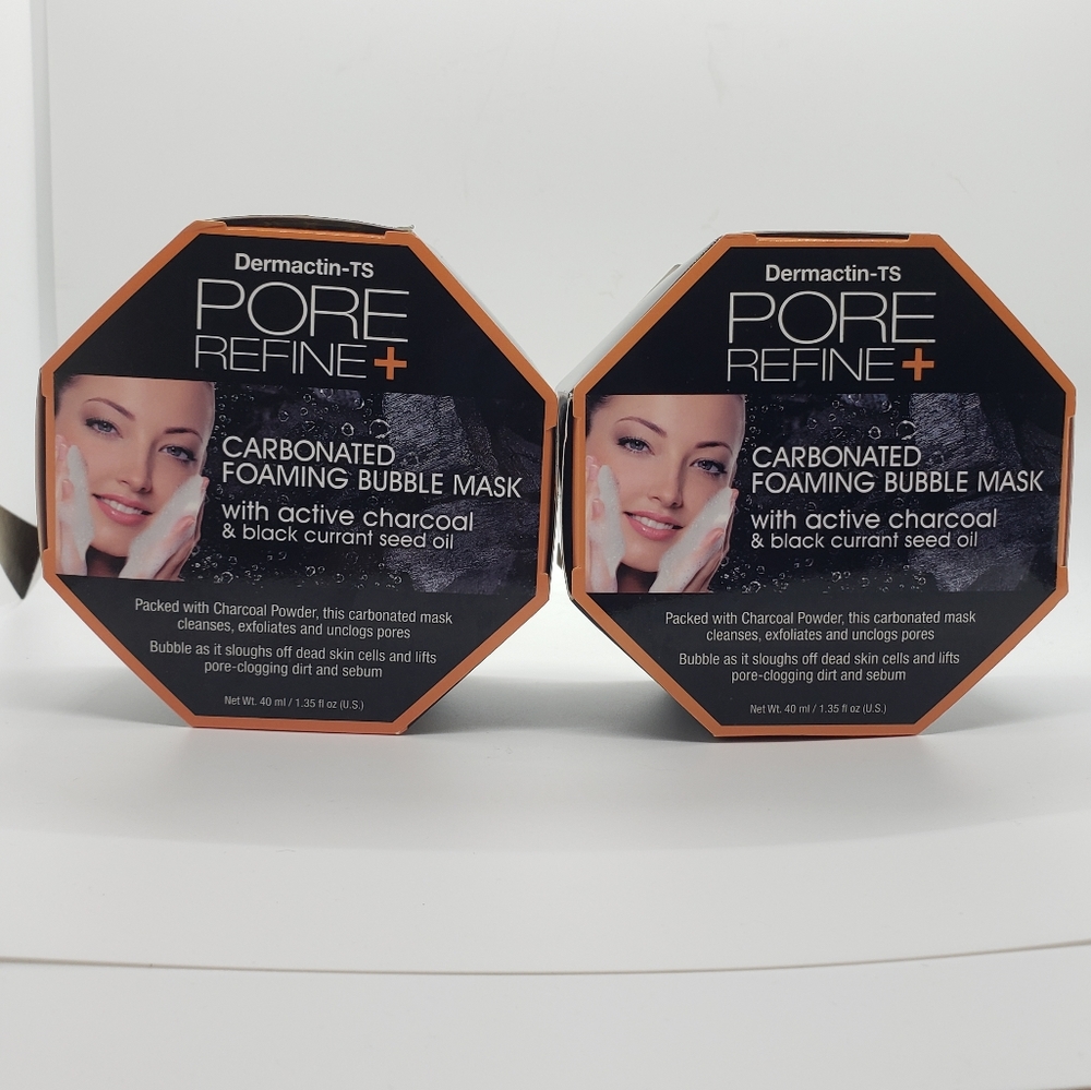 Dermactin-TS Pore Refine + Carbonated Foaming Bubble Mask with Active Charcoal
